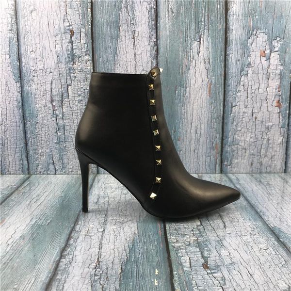kmeioo 2020 new fashion us size 5-15 women's middle heels ankle boots rivets studs shoes pointed toe shoes ankle booties, Black
kmeioo 2020 new fashion us size 5-15 women's middle heels ankle boots rivets studs shoes pointed toe shoes ankle booties, Black