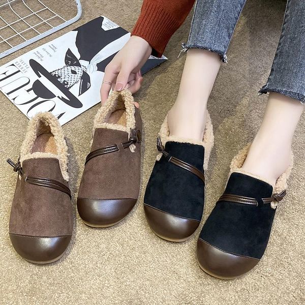 slip on shoes for women all-match loafers fur round toe casual female sneakers shallow mouth slip-on new moccasin winter, Black
slip on shoes for women all-match loafers fur round toe casual female sneakers shallow mouth slip-on new moccasin winter, Black