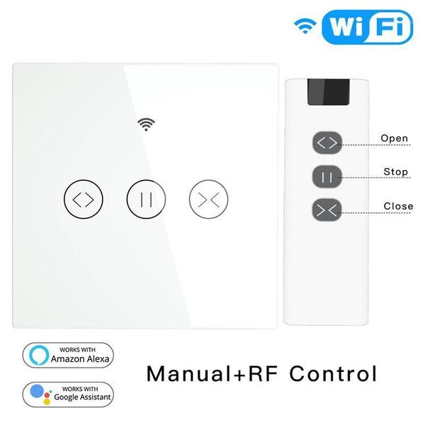smart home control wifi curtain roller shutter switch rf 433 touch panel voice/app remote timing for alexa google home1
smart home control wifi curtain roller shutter switch rf 433 touch panel voice/app remote timing for alexa google home1