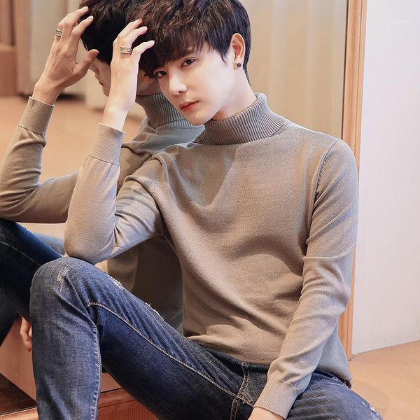 casual loose man sweaters fashion korean style turtleneck knitted long sleeve man sweaters pull hiver men's clothing db60my1, White;black
casual loose man sweaters fashion korean style turtleneck knitted long sleeve man sweaters pull hiver men's clothing db60my1, White;black