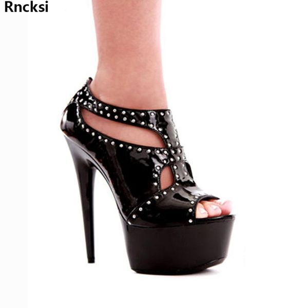 sandals rncksi fashionable pu leather punk rock rivets style 15cm high heel platforms star / model party heels, Black
sandals rncksi fashionable pu leather punk rock rivets style 15cm high heel platforms star / model party heels, Black