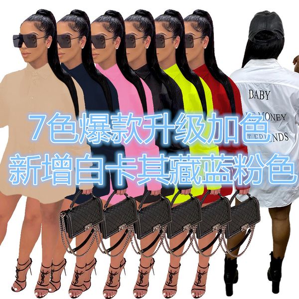 2s wholesale women clothing letter offset long sleeve shirt dresscustom label if and only if meet our minimum requirement, White
2s wholesale women clothing letter offset long sleeve shirt dresscustom label if and only if meet our minimum requirement, White