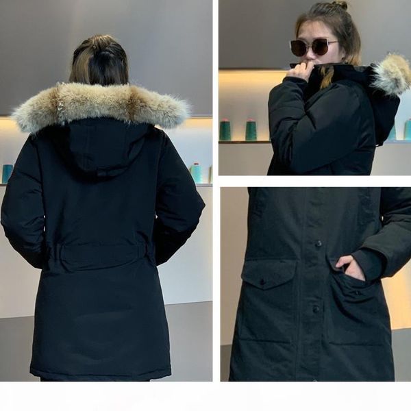 women's winter down parka waterproof outerwear big real wolf fur hooded women fashion down coat winter jacket of gril warm for women, Black
women's winter down parka waterproof outerwear big real wolf fur hooded women fashion down coat winter jacket of gril warm for women, Black