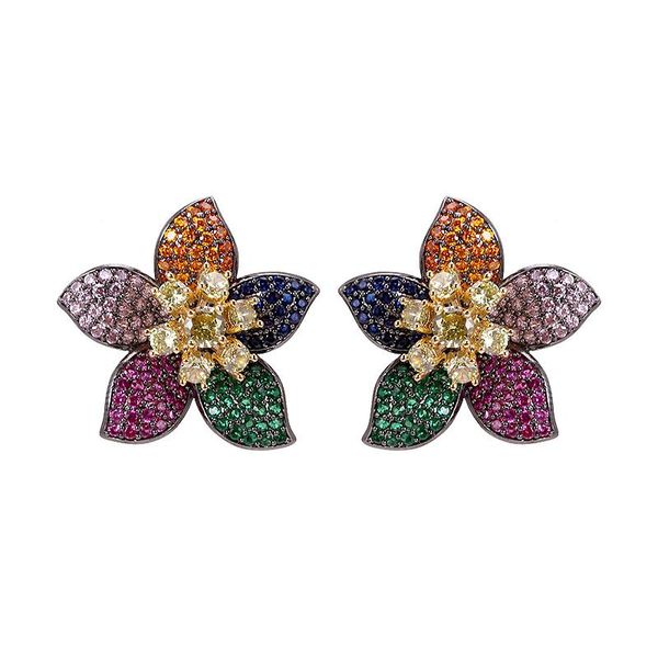 xiumeiyizu color flower stud earring stereoscopic petal design paved cubic zirconia luxury jewelri anniversary party earring, Golden;silver
xiumeiyizu color flower stud earring stereoscopic petal design paved cubic zirconia luxury jewelri anniversary party earring, Golden;silver