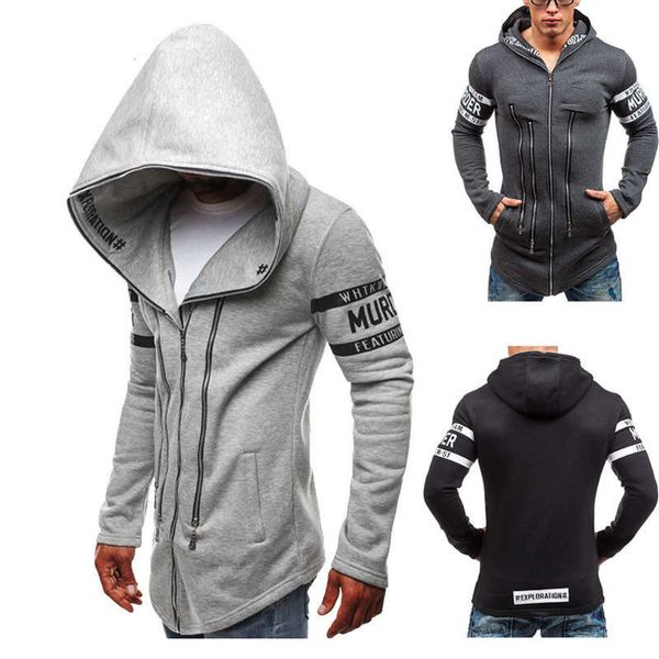 hooded new british fashion long sports sleeve sweater for men in autumn and winter, Gray
hooded new british fashion long sports sleeve sweater for men in autumn and winter, Gray