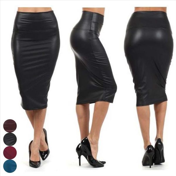 2020 newly women high waist faux leather pencil skirt bodycon skirt solid ol office skirts knee length mujer faldas, Black
2020 newly women high waist faux leather pencil skirt bodycon skirt solid ol office skirts knee length mujer faldas, Black