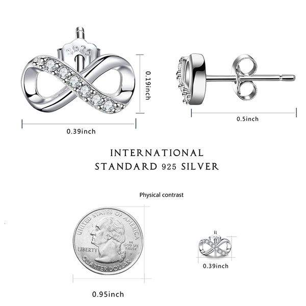 silver fashion infinity studs earrings 925 sterling cz cubic zirconia round forever love accent jewelry for bkjn, Golden;silver
silver fashion infinity studs earrings 925 sterling cz cubic zirconia round forever love accent jewelry for bkjn, Golden;silver
