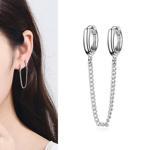 double hoop earrings earring hoops with chain siamese earrings ear jewelry female boucles d'oreilles, Golden;silver
double hoop earrings earring hoops with chain siamese earrings ear jewelry female boucles d'oreilles, Golden;silver