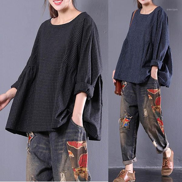 oversized peplum blouse 2020 zanzea women check vintgae casual plaid blusas female long sleeve pleated linen shirts chemise1, White
oversized peplum blouse 2020 zanzea women check vintgae casual plaid blusas female long sleeve pleated linen shirts chemise1, White