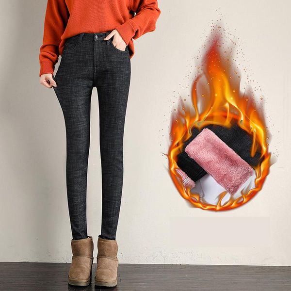 winter pants women 2020 warm thick jeans female casual high waist plus velvet trousers elastic skinny pencil pants blue black
winter pants women 2020 warm thick jeans female casual high waist plus velvet trousers elastic skinny pencil pants blue black