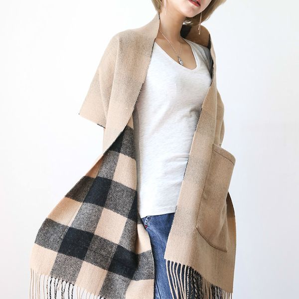 cachecol cashmere covered new designer scarf skins and wraps xailes of basic women's wool, Blue;gray
cachecol cashmere covered new designer scarf skins and wraps xailes of basic women's wool, Blue;gray