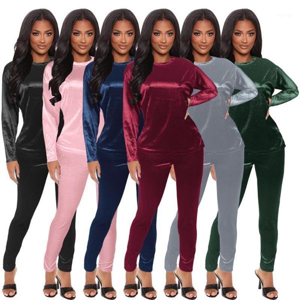 lounge wear sport velvet tracksuit women casual homewear o neck long sleeve sweatshirts + pencil pants slim two piece set1, Gray
lounge wear sport velvet tracksuit women casual homewear o neck long sleeve sweatshirts + pencil pants slim two piece set1, Gray