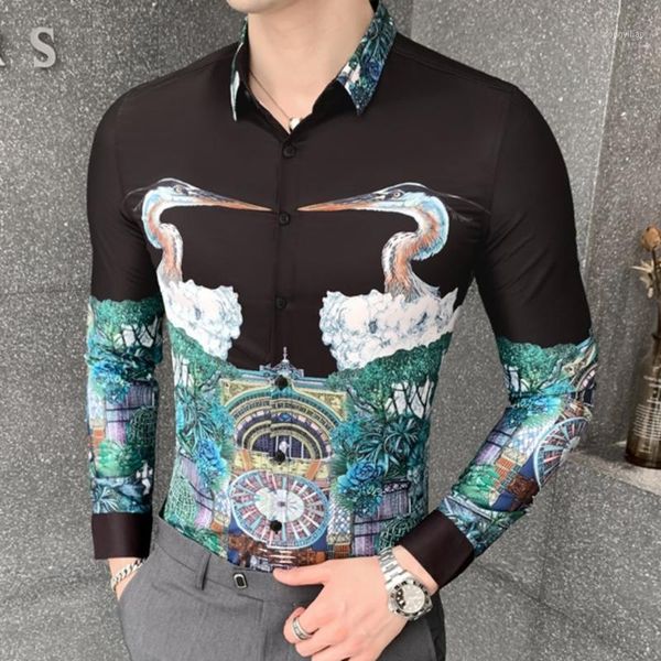 camisa masculina fashion autumn floral shirt men korean slim fit casual men social shirt long sleeve night club luxury blouse1, White;black
camisa masculina fashion autumn floral shirt men korean slim fit casual men social shirt long sleeve night club luxury blouse1, White;black
