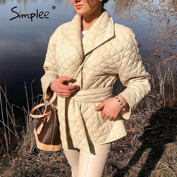 simplee warm short cotton padded parkas womens 2020 new belted autumn winter coats female long sleeves elegant lapel overcoat, Black
simplee warm short cotton padded parkas womens 2020 new belted autumn winter coats female long sleeves elegant lapel overcoat, Black