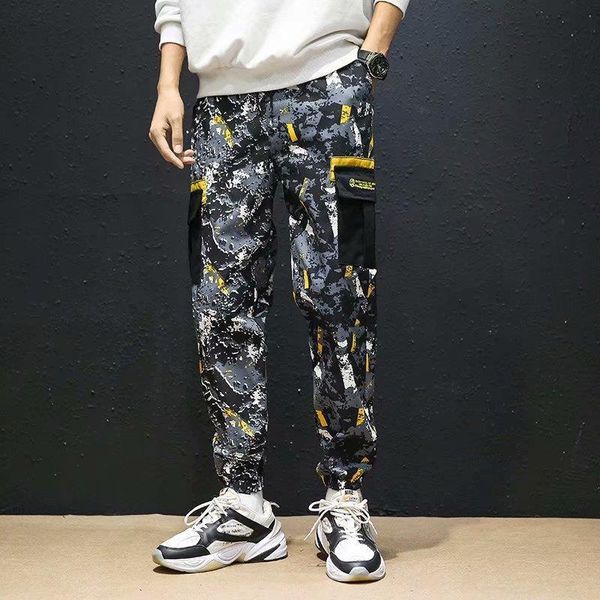 hip hop streetwear cargo pants men's casual splice joggers trousers camouflage sweatpants lace-up fashion pant pantalones hombre, Black
hip hop streetwear cargo pants men's casual splice joggers trousers camouflage sweatpants lace-up fashion pant pantalones hombre, Black