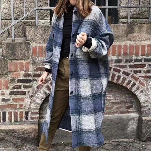 autumn women's long jacket plaid classic turn -down collar loose single breasted 2021 new female coat with pockets1, Black
autumn women's long jacket plaid classic turn -down collar loose single breasted 2021 new female coat with pockets1, Black