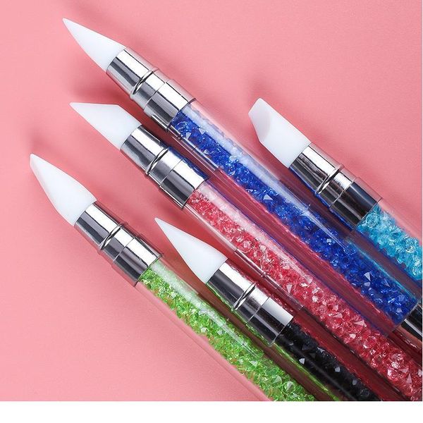 nail brushes mirror glitter handle acrylic polish picker pen glitter manicure tools double end nail art dotting qylxod, Silver
nail brushes mirror glitter handle acrylic polish picker pen glitter manicure tools double end nail art dotting qylxod, Silver