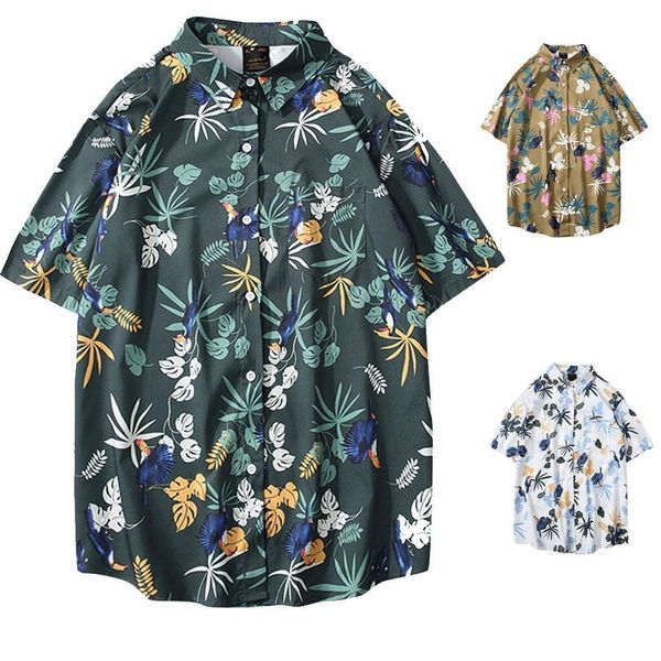 2019 new men's summer print turn-down collar slim fit short sleeve shirt blouse -2xl male dress shirt camisa masculina, White;black
2019 new men's summer print turn-down collar slim fit short sleeve shirt blouse -2xl male dress shirt camisa masculina, White;black