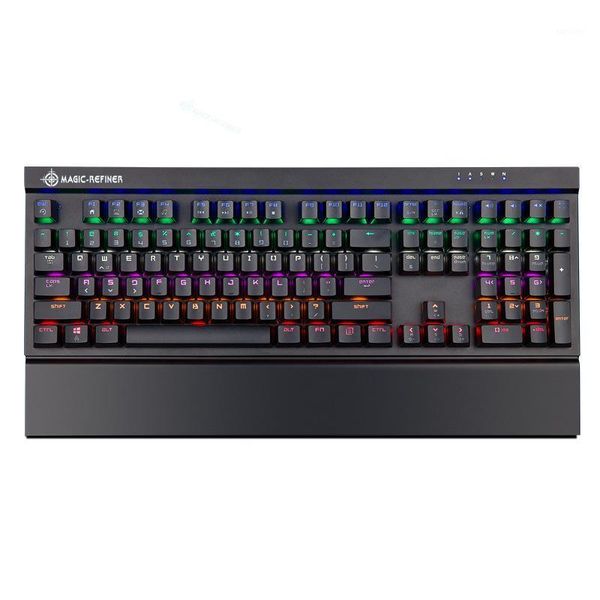 mechanical gaming keyboard gamer with wrist rest 104 keys blue switch usb wired keybaord rgb backlight for pc/lap
mechanical gaming keyboard gamer with wrist rest 104 keys blue switch usb wired keybaord rgb backlight for pc/lap