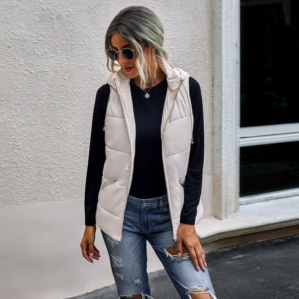 2020 women winter autumn outdoor vest jacket solid color women vest jacket fashion zipper pocket vest q1215, Black
2020 women winter autumn outdoor vest jacket solid color women vest jacket fashion zipper pocket vest q1215, Black