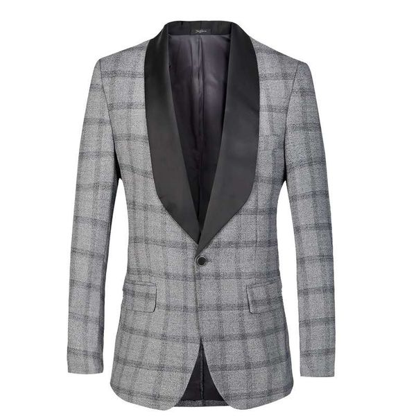 blazer men men's dress suit single west 2019 new plaid splicing green fruit collar slim coat, White;black
blazer men men's dress suit single west 2019 new plaid splicing green fruit collar slim coat, White;black