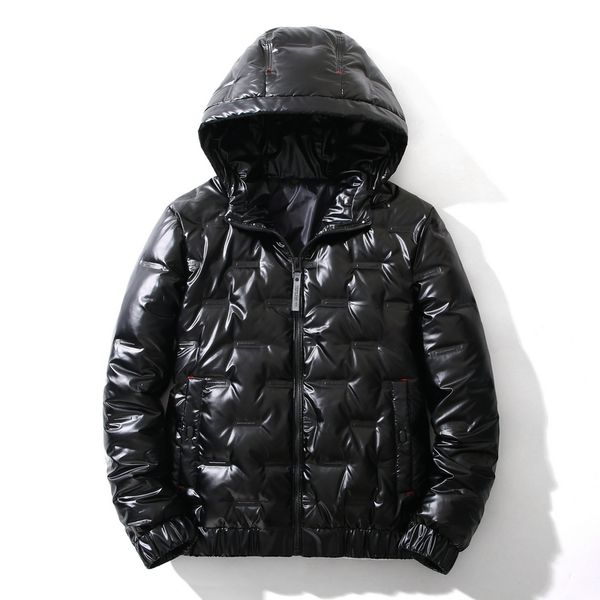 men's down jacket windproof warm fashion casual hooded elastic cuffs simple q1209, Black
men's down jacket windproof warm fashion casual hooded elastic cuffs simple q1209, Black