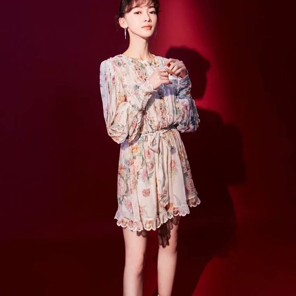 new autumn retro impression frilly sleeve long thin belt fitting temperament dress fashion women's clothes s5hn, Black;gray
new autumn retro impression frilly sleeve long thin belt fitting temperament dress fashion women's clothes s5hn, Black;gray