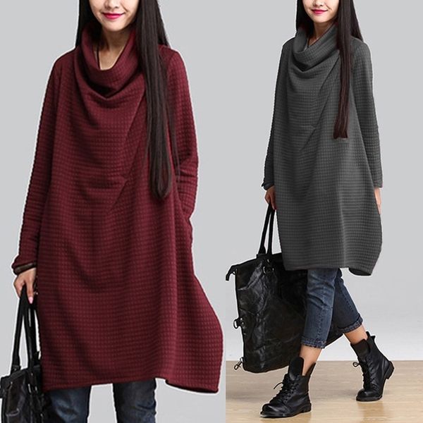 vintage turtleneck hoodies dress women check sundress zanzea autumn long sleeve sweatshirt vestido female casual shirt robe y200101, White;black
vintage turtleneck hoodies dress women check sundress zanzea autumn long sleeve sweatshirt vestido female casual shirt robe y200101, White;black