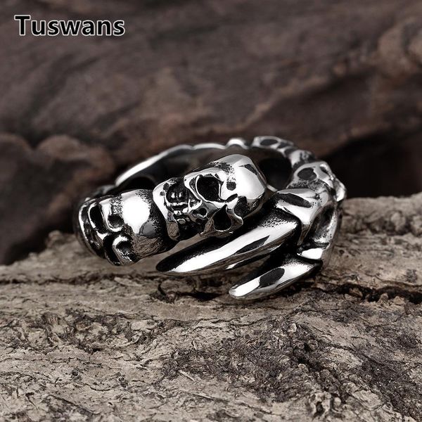 men's skull claws 316l stainless steel rings cool black vintage skeleton biker punk ring for women men hip hop rock jewelry wmtiok, Bronze;silver
men's skull claws 316l stainless steel rings cool black vintage skeleton biker punk ring for women men hip hop rock jewelry wmtiok, Bronze;silver