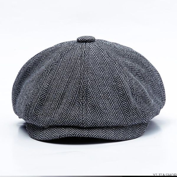new classic retro herringbone newsboy hat grey brown octagonal hat breathable pumpkin gatsby flat elegant beret1, Blue;gray
new classic retro herringbone newsboy hat grey brown octagonal hat breathable pumpkin gatsby flat elegant beret1, Blue;gray