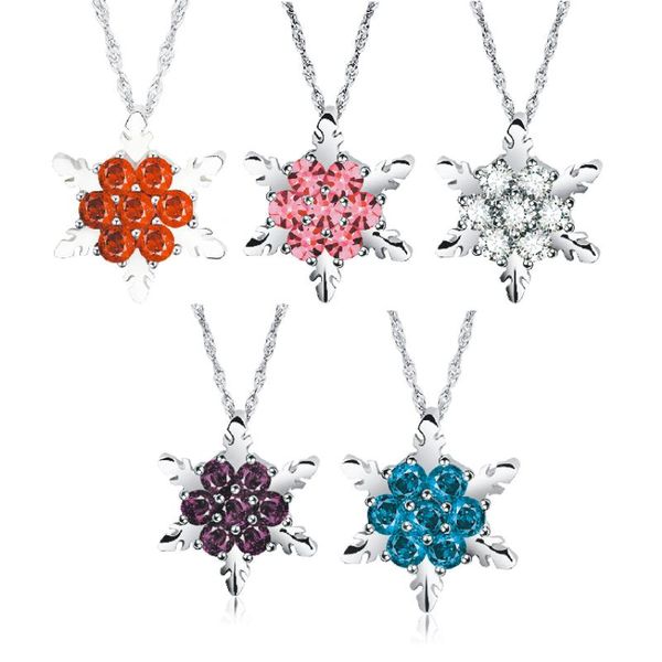 pendant necklaces silver plated rhinestone snowflake necklace for woman fashion red/blue/purple/pink party jewelry gift
pendant necklaces silver plated rhinestone snowflake necklace for woman fashion red/blue/purple/pink party jewelry gift