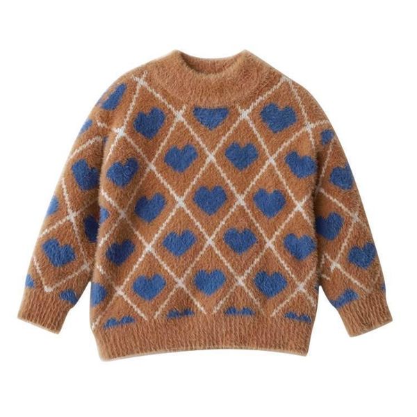 pullover mink knit sweater for girls heart print winter kid warm thicken wool pullovers knitted crochet sweaters school girl coat, Blue
pullover mink knit sweater for girls heart print winter kid warm thicken wool pullovers knitted crochet sweaters school girl coat, Blue