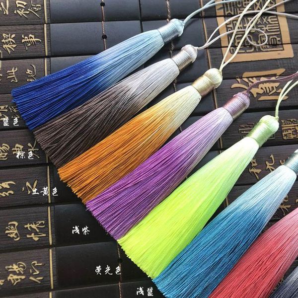 12pcs lot 10cm gradient color tassels silk fringe sewing bangs tassel trim decorative key tassels for curtains home decoration h jllheb
12pcs lot 10cm gradient color tassels silk fringe sewing bangs tassel trim decorative key tassels for curtains home decoration h jllheb