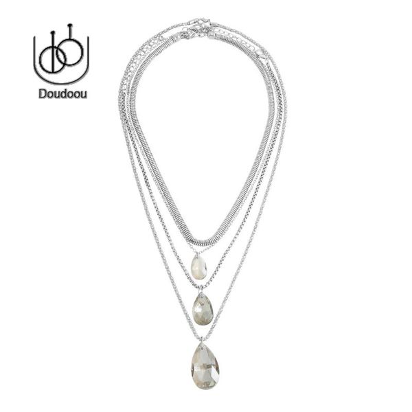 2021 new sweater chain simple retro multi-layer inlaid rhinestone design pendant multi-layer necklace, Golden;silver
2021 new sweater chain simple retro multi-layer inlaid rhinestone design pendant multi-layer necklace, Golden;silver
