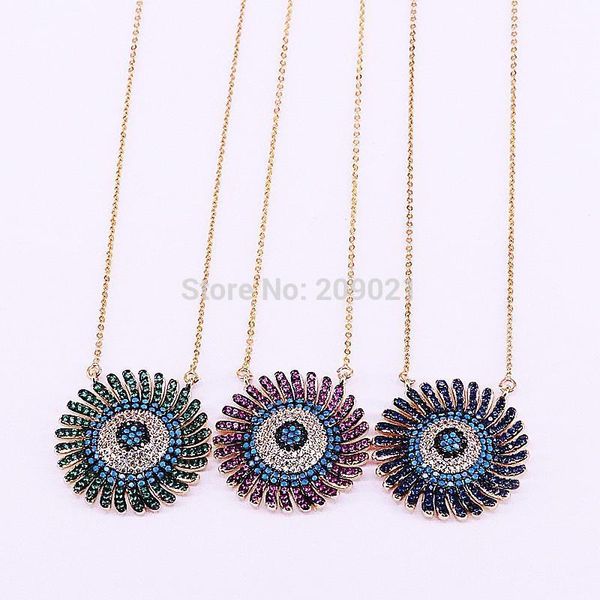 4pcs new cz cubic zirconia micro pave sun flower pendant necklace for women charm jewelry1, Silver
4pcs new cz cubic zirconia micro pave sun flower pendant necklace for women charm jewelry1, Silver