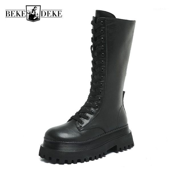 boots women biker long winter warm real leather high heel platform mid-calf punk casual black cow thigh high1
boots women biker long winter warm real leather high heel platform mid-calf punk casual black cow thigh high1