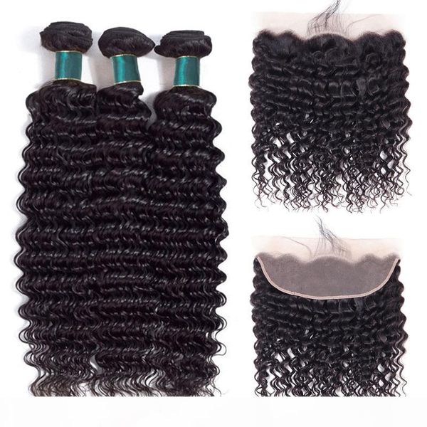 10a deep wave human hair bundles with frontal brazilian cuticle aligned hair 3 bundles with ear to ear closure 13x4 lace frontal extensions, Black
10a deep wave human hair bundles with frontal brazilian cuticle aligned hair 3 bundles with ear to ear closure 13x4 lace frontal extensions, Black