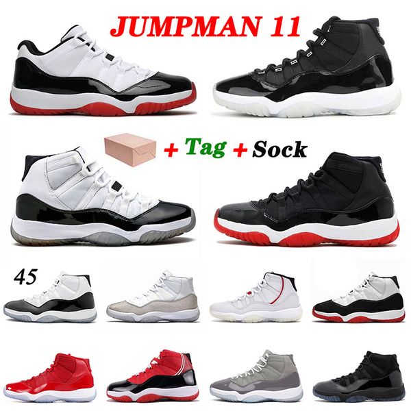 with box 2021 new arrival jumpman 11 11s xi bred 25th anniversary basketball shoes concord high 23 mens womens retro space jam sneakers, White;red
with box 2021 new arrival jumpman 11 11s xi bred 25th anniversary basketball shoes concord high 23 mens womens retro space jam sneakers, White;red