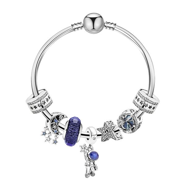 2022 new popular moon star design charm bracelet for men and women blue alloy bangles&bracelets gift two style choice, Golden;silver
2022 new popular moon star design charm bracelet for men and women blue alloy bangles&bracelets gift two style choice, Golden;silver