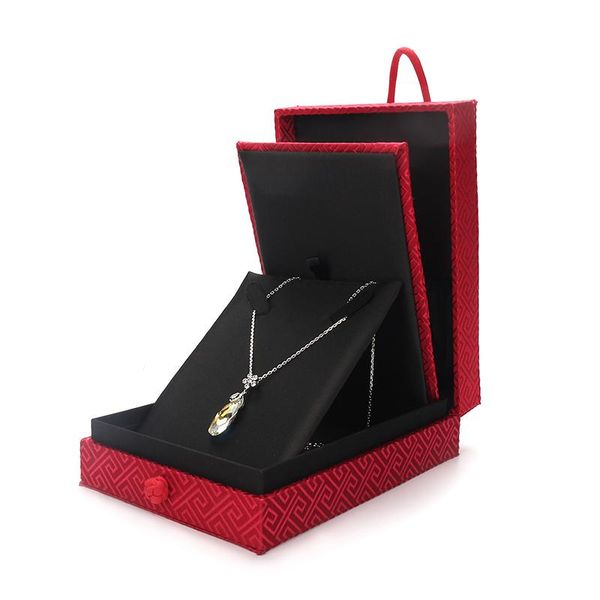 earring packaging gift box red brocade pattern display jewelry small pendent necklace organizers storage case for women wedding, Pink;blue
earring packaging gift box red brocade pattern display jewelry small pendent necklace organizers storage case for women wedding, Pink;blue