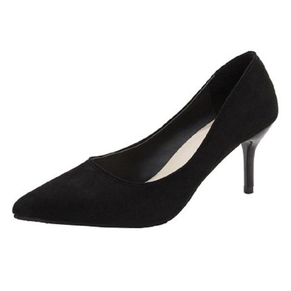 2020 spring new ladies casual high-heeled shoes wild comfortable breathable shallow mouth toe stiletto women's shoes, Black
2020 spring new ladies casual high-heeled shoes wild comfortable breathable shallow mouth toe stiletto women's shoes, Black