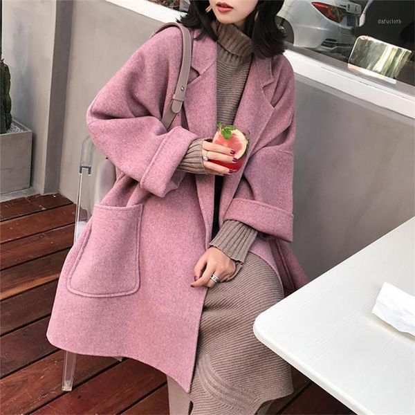 2020 autumn winter woolen coat female mid-long new korean temperament women's popular cashmere outerwear woolen coat1, Black
2020 autumn winter woolen coat female mid-long new korean temperament women's popular cashmere outerwear woolen coat1, Black