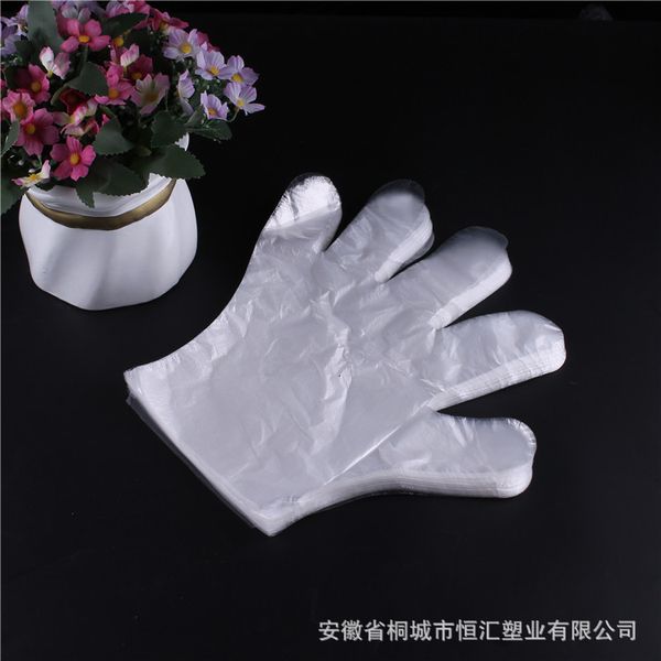 transparent catering disposable 100 thickened cosmetic household cleaning gloves