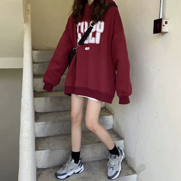 qrwr 2020 new autumn winter korean casual letter print pullovers loose oversized thick fleece sweatshirt women q1219, Black;white
qrwr 2020 new autumn winter korean casual letter print pullovers loose oversized thick fleece sweatshirt women q1219, Black;white