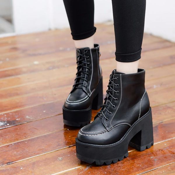boots winter autumn patent leather ankle women motorcycle female shoes woman thick sole punk yma417-1, Black
boots winter autumn patent leather ankle women motorcycle female shoes woman thick sole punk yma417-1, Black