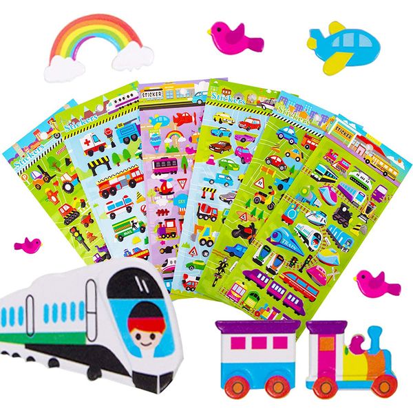 6sheets 3d for kids toddler traffic car truck puffy stickers chidlren girls boys transport funny education sticker toys q1215
6sheets 3d for kids toddler traffic car truck puffy stickers chidlren girls boys transport funny education sticker toys q1215