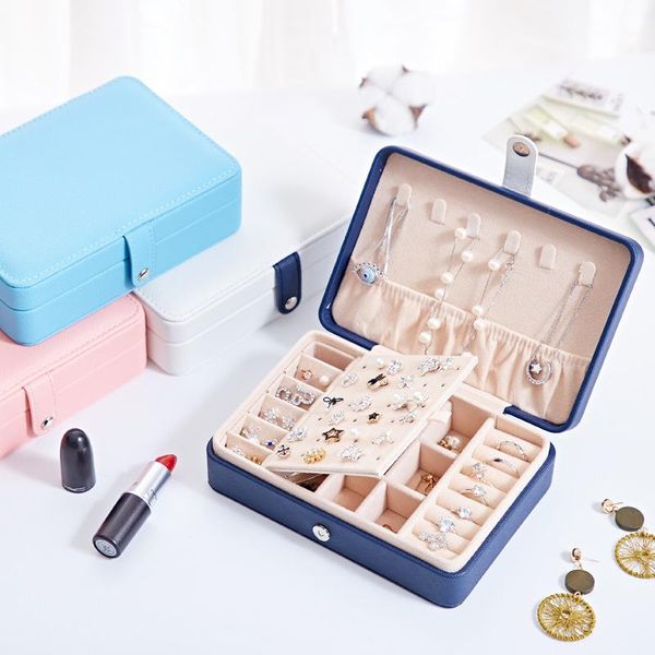 portable organizer display jewelry case simple ear stud jewlery box small earrings ring multi-function jewelry storage box, Pink;blue
portable organizer display jewelry case simple ear stud jewlery box small earrings ring multi-function jewelry storage box, Pink;blue