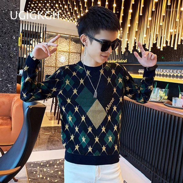 men's sweaters men's sweater long sleeve social spirit guy round neck net red slim plaid1, White;black
men's sweaters men's sweater long sleeve social spirit guy round neck net red slim plaid1, White;black
