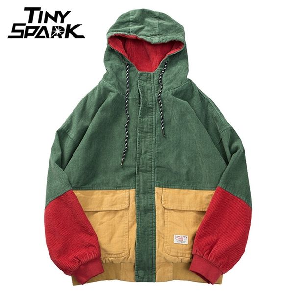 hip hop hoodie loose jacket men winter corduroy jacket harajuku red patchwork autumn hooded bomber jacket coat reggae jamaica 201218, Black;brown
hip hop hoodie loose jacket men winter corduroy jacket harajuku red patchwork autumn hooded bomber jacket coat reggae jamaica 201218, Black;brown
