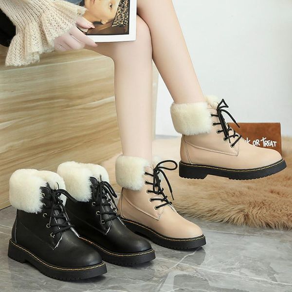 lady boots shoes lace up round toe winter footwear boots-women flat heel rock med 2020 ankle rubber autumn cross-tied lace-up, Black
lady boots shoes lace up round toe winter footwear boots-women flat heel rock med 2020 ankle rubber autumn cross-tied lace-up, Black
